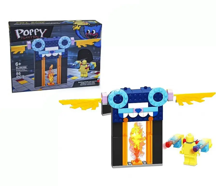 Конструктор POPPY Playtime Хаггі Ваггі , Гравець Ворота полум'я Huggy Wuggy (86 дет.) SL89200-4