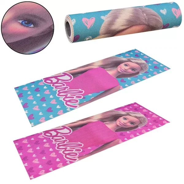 Килимок для йоги Barbie матеріал ПВХ, 173 см × 61 см, товщина 6 мм