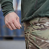 Тактична флісова кофта кубик хакі, фото 8