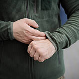 Тактична флісова кофта кубик хакі, фото 9