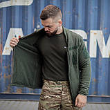 Тактична флісова кофта кубик хакі, фото 2