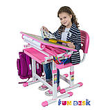 Комплект FunDesk Парта та стілець-трансформери Bambino Pink, фото 4