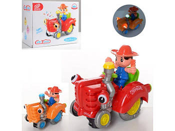 Іграшка музичний Трактор 19 см із фігуркою HD936B G-Rich