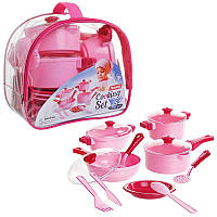 Игровой набор посуды Cooking Set Юника 71757, 25 предметов Розовая