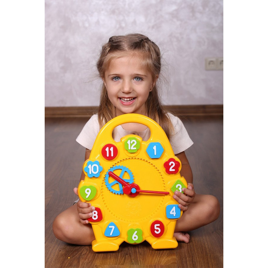 Іграшка Годинник ТехноК 3046 розвиваюча дитяча сортер цифри фігури для дітей