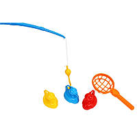 Набор для рыбалки 7594 ТехноК детский удочка рыбки сачок игрушка в ванную для детей