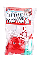 Набір стоматолога ТехноК 7358 дитячий ігровий накидка маска інструменти іграшка для дітей доктор дантист