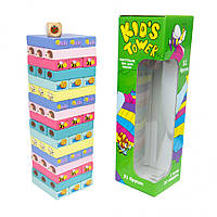 Дженга разноцветная Kid's Tower Strateg 30863