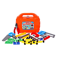 Дитячий набір інструментів у кейсі ТехноК 4388 іграшка для хлопчиків молоток пила ключ плоскогубці