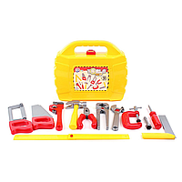 Дитячий набір інструментів ТехноК 5880 у сакважі валізи іграшка для хлопчиків молоток пила ключ викрутка