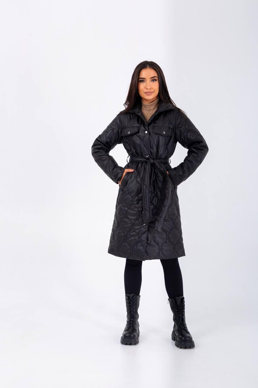 Стильна жіноча куртка пальто зимове осінне синетоп 100 розміри 42 44 46 48 50 52 54 56 Новинка 2023