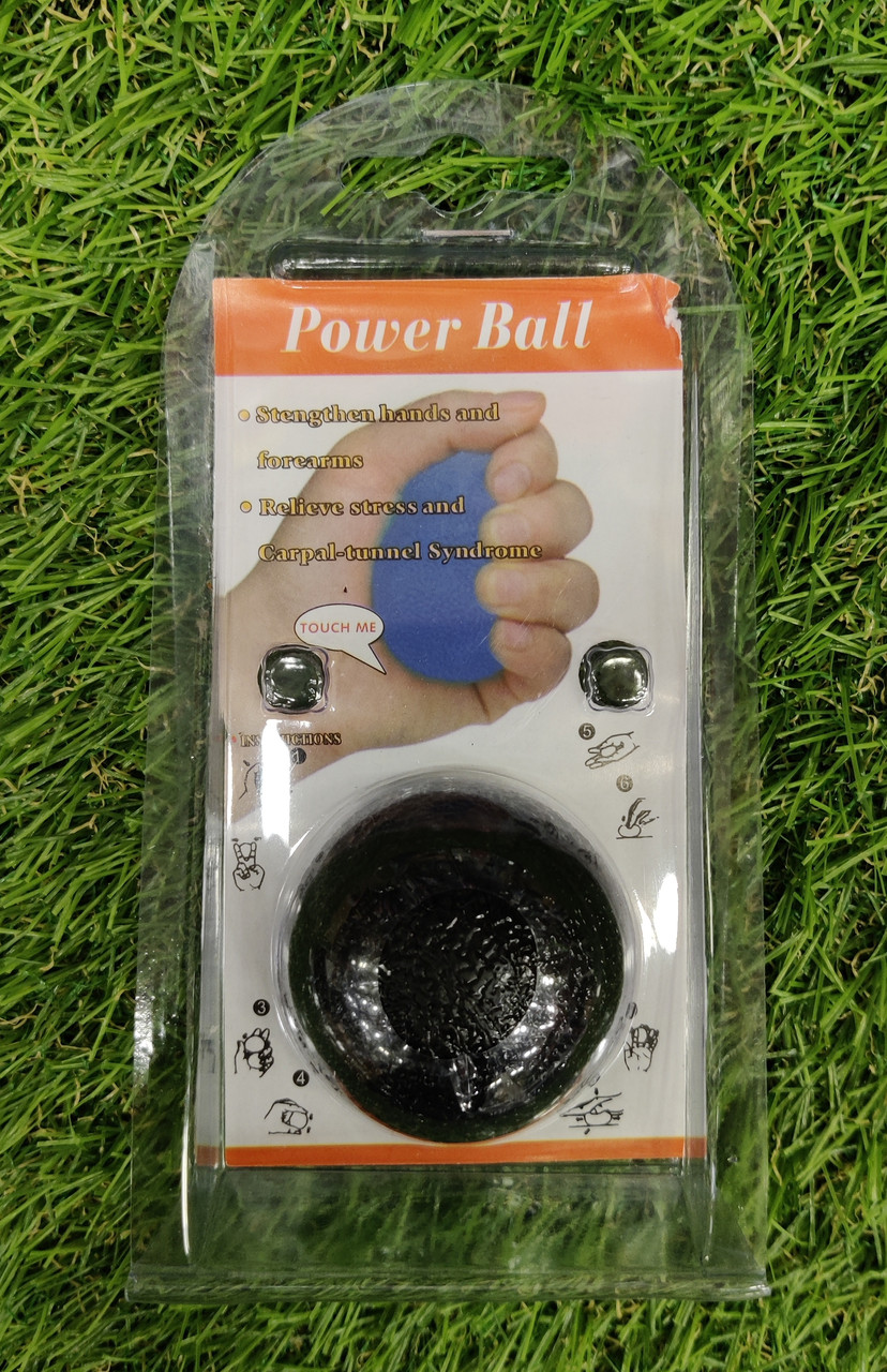 Еспандер кистьовий чорний гелевий "куля" Power Ball Sunlin
