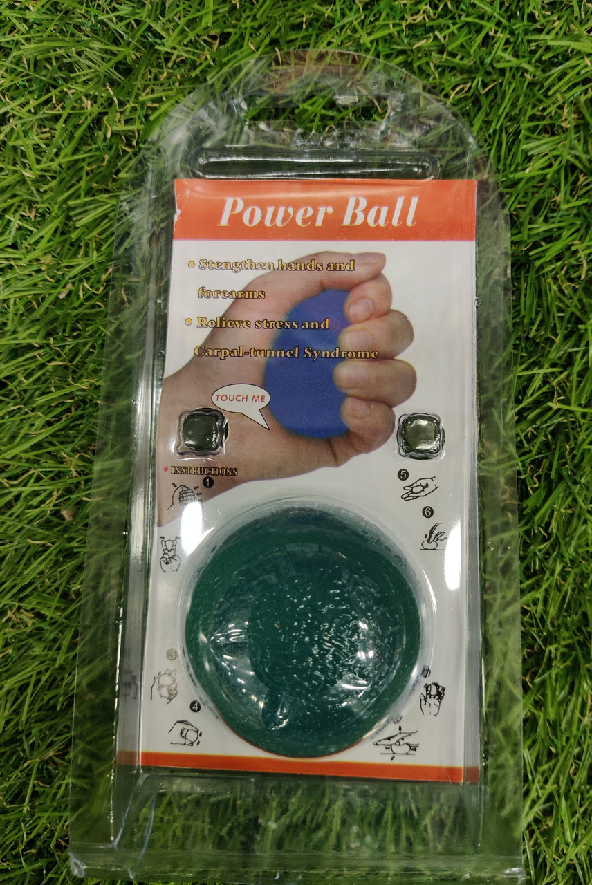 Еспандер кистьовий бірюзовий гелевий "куля" Power Ball Sunlin