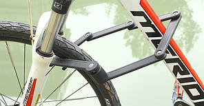 Універсальний чотирьохсекційний складаний замок для велосипеда