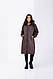 Стильна жіноча куртка пальто зимове осінне синетоп 100 розміри 42 44 46 48 50 52 Новинка 2023, фото 2