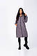 Стильна жіноча куртка пальто зимове осінне синетоп 100 розміри 42 44 46 48 50 52 Новинка 2023, фото 7