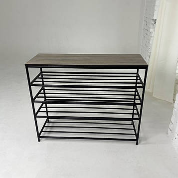 Полиця для взуття Валенсія 90 см ріголетто темний 0-1-9005