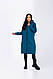 Стильна жіноча куртка пальто зимове осінне синетоп 100 розміри 42 44 46 48 50 52 Новинка 2023, фото 7