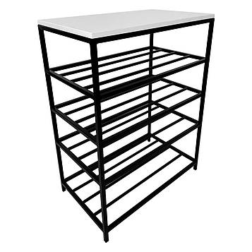 Полиця для взуття Валенсія 70 см біла аляска 0-3-9005