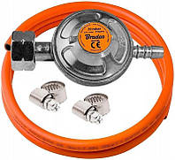 Комплект для підключення газового обладнання CT: редуктор тип Shell W21.8x1/14 LH – 1 шт., шланг 2 м – 1 шт.,