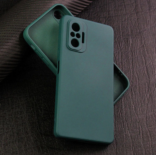 Чохол-бампер Зелений  силіконовий для Xiaomi Redmi Note 10 Pro