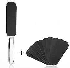 Пилка абразивна двостороння зі змінними файлами (10 шт.) для педикюру L - 199