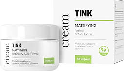 Крем матувальний для жирної шкіри обличчя Tink Mattifying Retinol & Aloe Extract Cream 50 мл