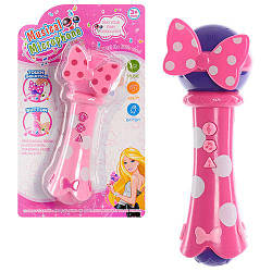 Музична іграшка дитячий мікрофон 2015-1B музика (3 кнопки), 2 кольори