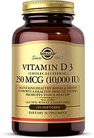 Вітамін Д3 Solgar, Vitamin D3 Cholecalciferol, 10000 IU, 120 капсул