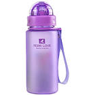 Бутылка для воды Casno 400 мл MX-5028 More Love Фіолетова з соломинкою (MX-5028_Violet) (код 1481700)