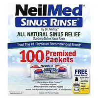 NeilMed, Sinus Rinse, натуральний засіб для промивання носа, 100 пакетиків