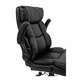 Офісне крісло Мангетний Richman хром чорне для керівника, фото 3