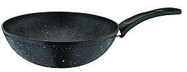 Сковорода Wok 28см антипригарна Black Granite Wilma Papilla Туреччина