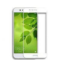 Захисне скло 2.5D Full Screen на Huawei Nova 2 колір Білий