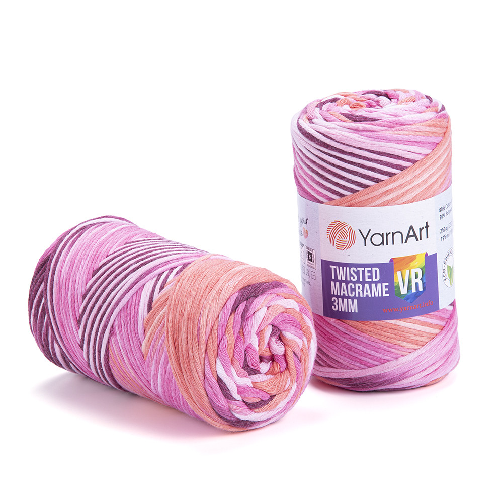 Купить Yarnart TWISTED MACRAME 3 mm VR (Твистэд Макраме 3 мм VR) №911 ...