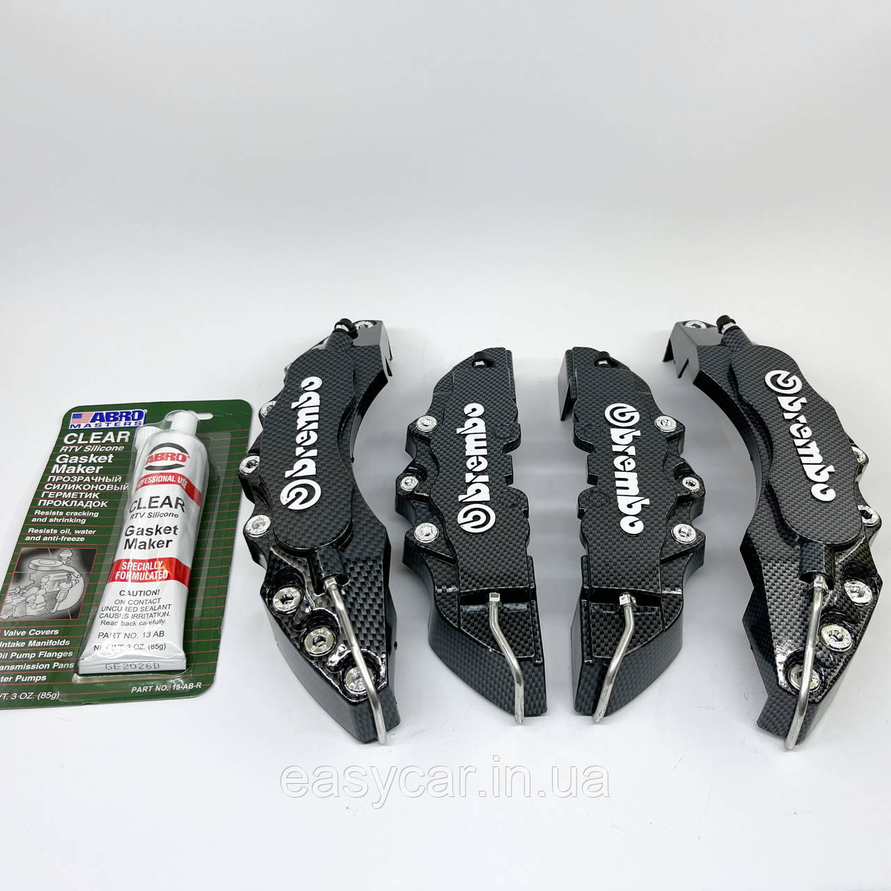 Декоративні накладки на гальмівні супорти "BREMBO" Карбон R19-21 + герметик