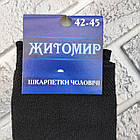 Шкарпетки чоловічі високі зимові з махрою р.42-45 чорні (001М1) ЖИТОМИР ДУКАТ 30038188, фото 4