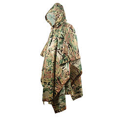 Пончо-дощовик Smartex 210T polyester ST-P302 cp camouflage