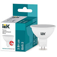 Лампа LED ECO MR16 софит 3Вт 230В 4000К GU5.3 IEK