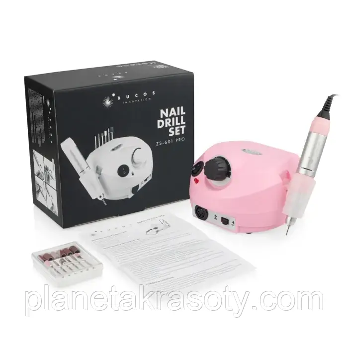 Фрезер для манікюру BUCOS Nail Drill ZS-601 PRO RED потужністю 45 Вт та 35 000 об/хв