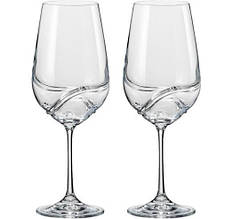 Набір келихів для вина 350мл*2шт Bohemia Turbulence (b40774)