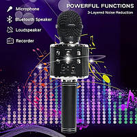 Караоке-мікрофон DREAM&GLAMOR для дітей, бездротовий Bluetooth-мікрофон зі світлодіодною підсвіткою, портативний