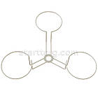 Набірна стійка для шапок, біла. Торговий стенд вертушка для розпродажу головних уборів, фото 5