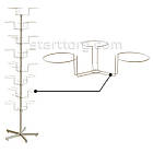 Набірна стійка для шапок, біла. Торговий стенд вертушка для розпродажу головних уборів, фото 3