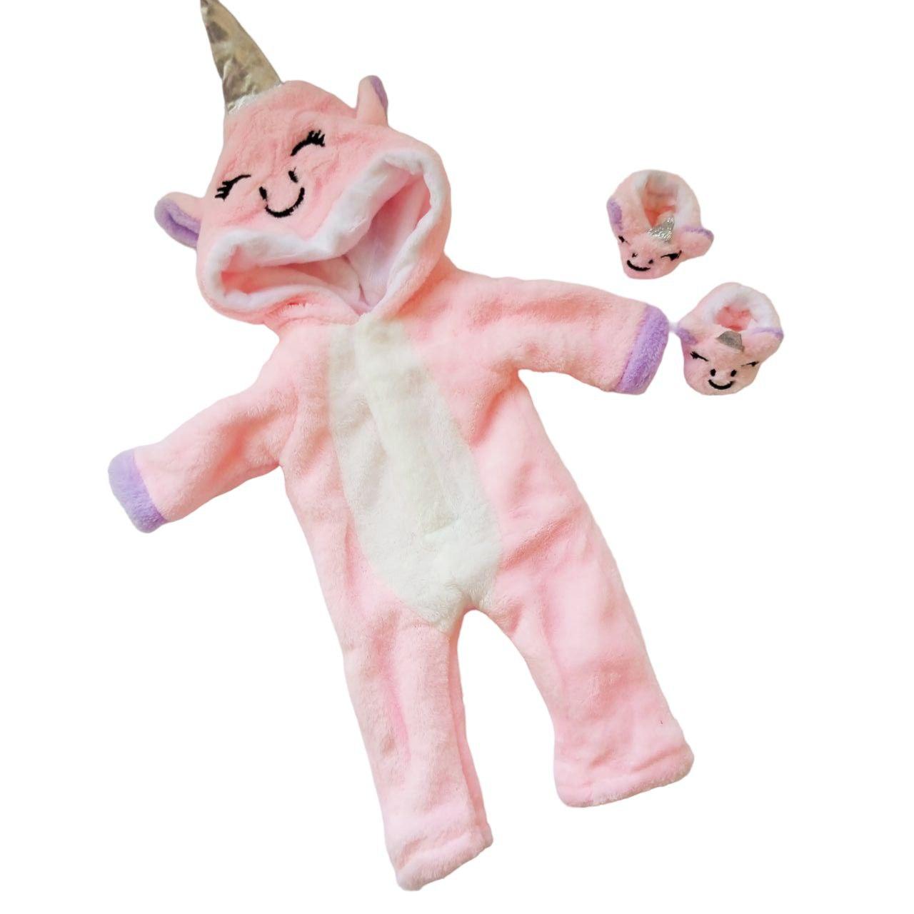 Одяг для ляльки Бебі Борн / Baby Born 40 - 43 см Комбінезон Єдиноріжка Рожевий 8505