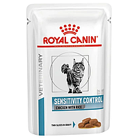 Влажный лечебный корм Royal Canin Sensitivity Control для кошек при пищевой аллергии, 85 г