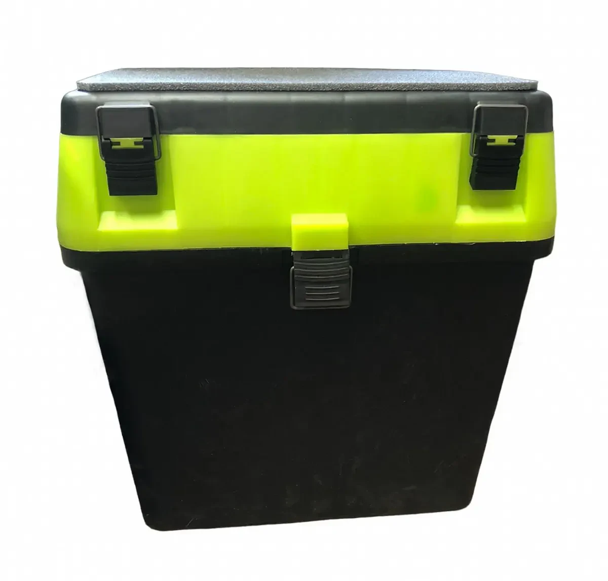 Ящик для зимової риболовлі Україна, 18 л, Чорно-салатовий