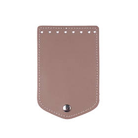 Клапан для міні сумки з кнопкою (15*10), колір Кавовий