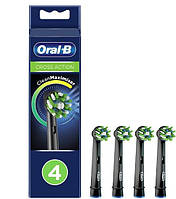 Змінні насадки для електричної зубної щітки Oral-B Cross Action Black EB 50 BRB Clean Maximiser (4 шт)
