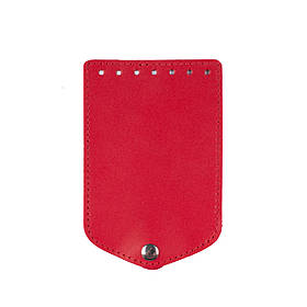 Клапан для міні сумки з кнопкою (15*10), колір Червоний